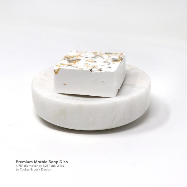 Premium Marble Soap Dish - Minimal Design