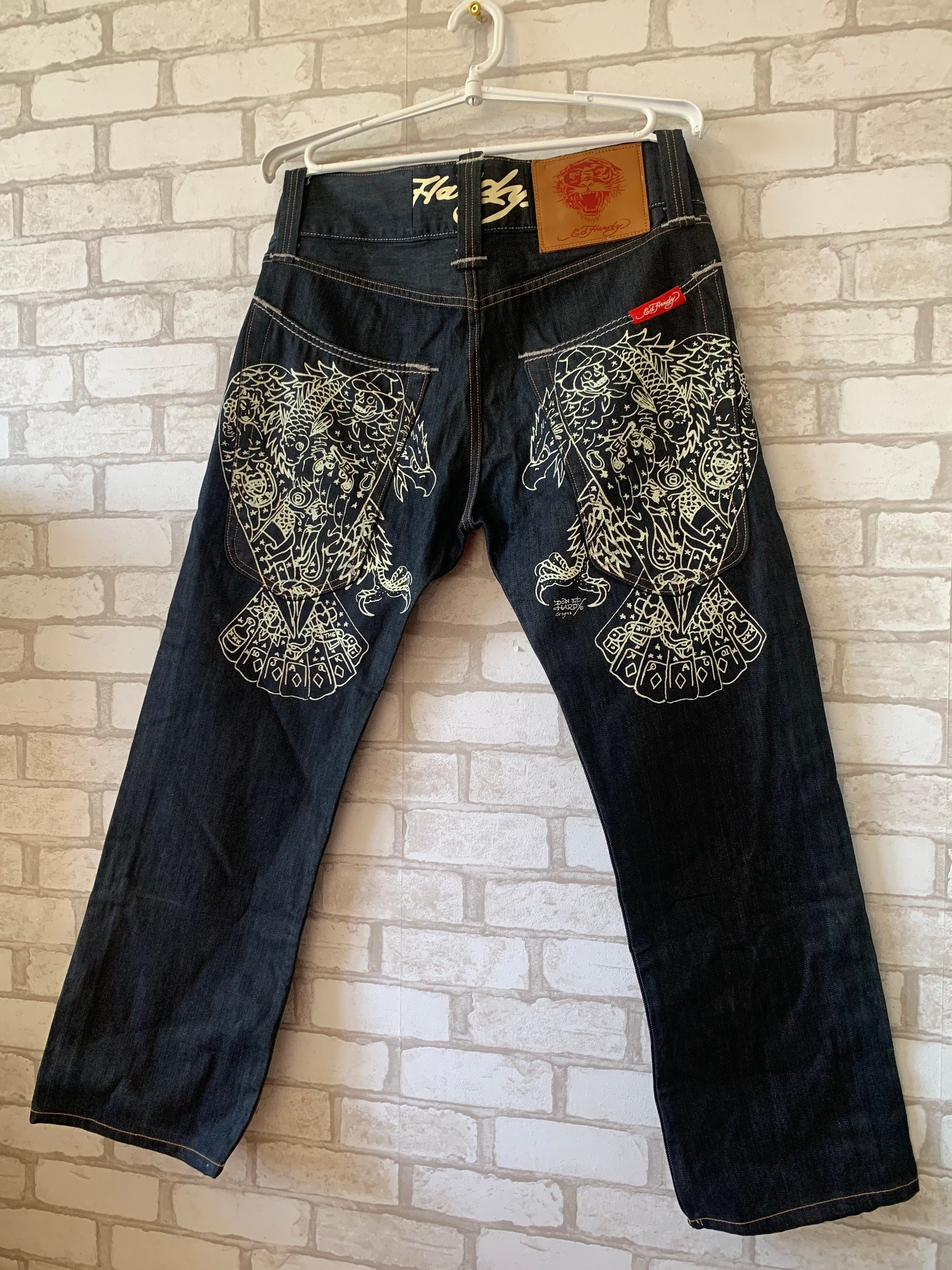 Ed Hardy Big Logo Jeans Vintage - Etsy