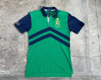 90s Polo by Ralph Lauren Polo Rugby Shirt / Spell Out / Big Logo