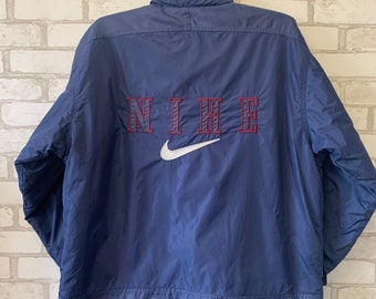 Vintage Nike Swoosh Reversible Jacket Embroidery Big Logo Men's