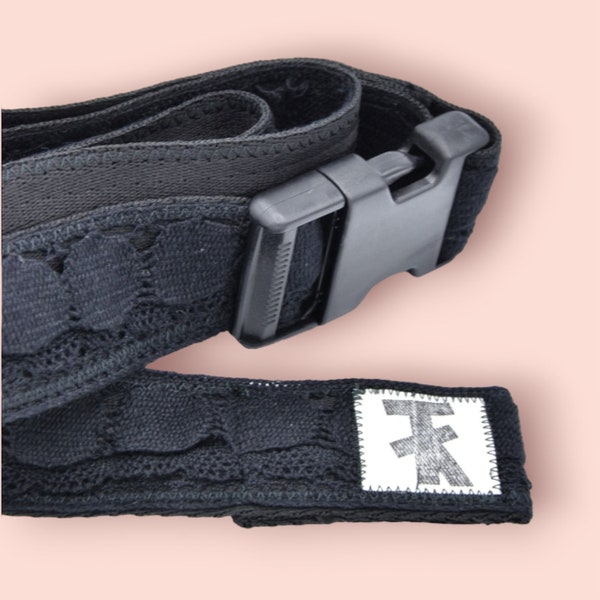 Gürtel Skatergürtel aus Eco Nylon mit Spitze - HAPPYOCEAN Belt - Skater Style Gurtband Rucksackband Gürtel Nachhaltige Mode Unikat Mode Bio