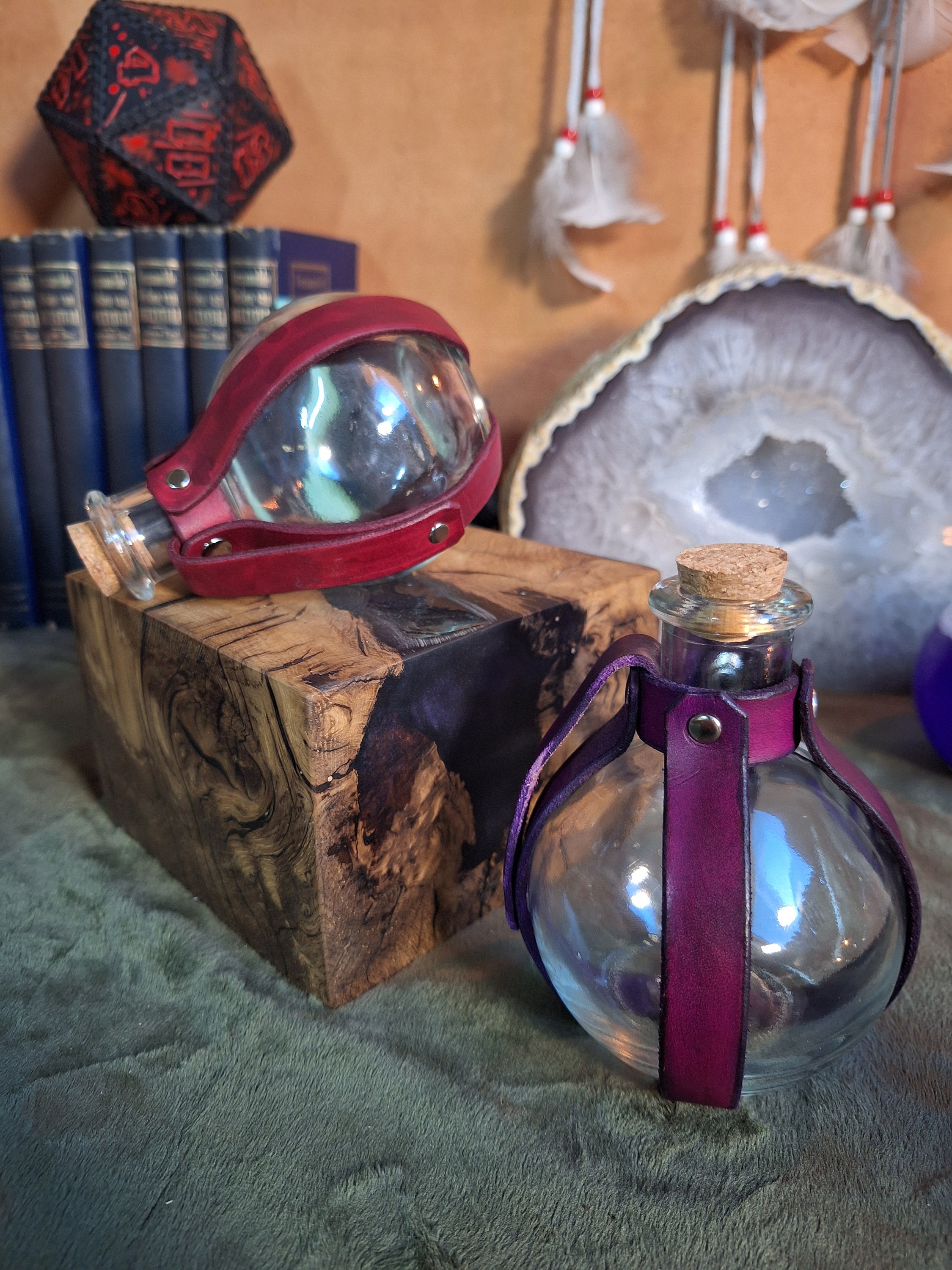 Potion Holder Leather Holder With Bottle For On The Belt Etsy Potion Holder Leather Holder With Bottle For On The Belt Etsy