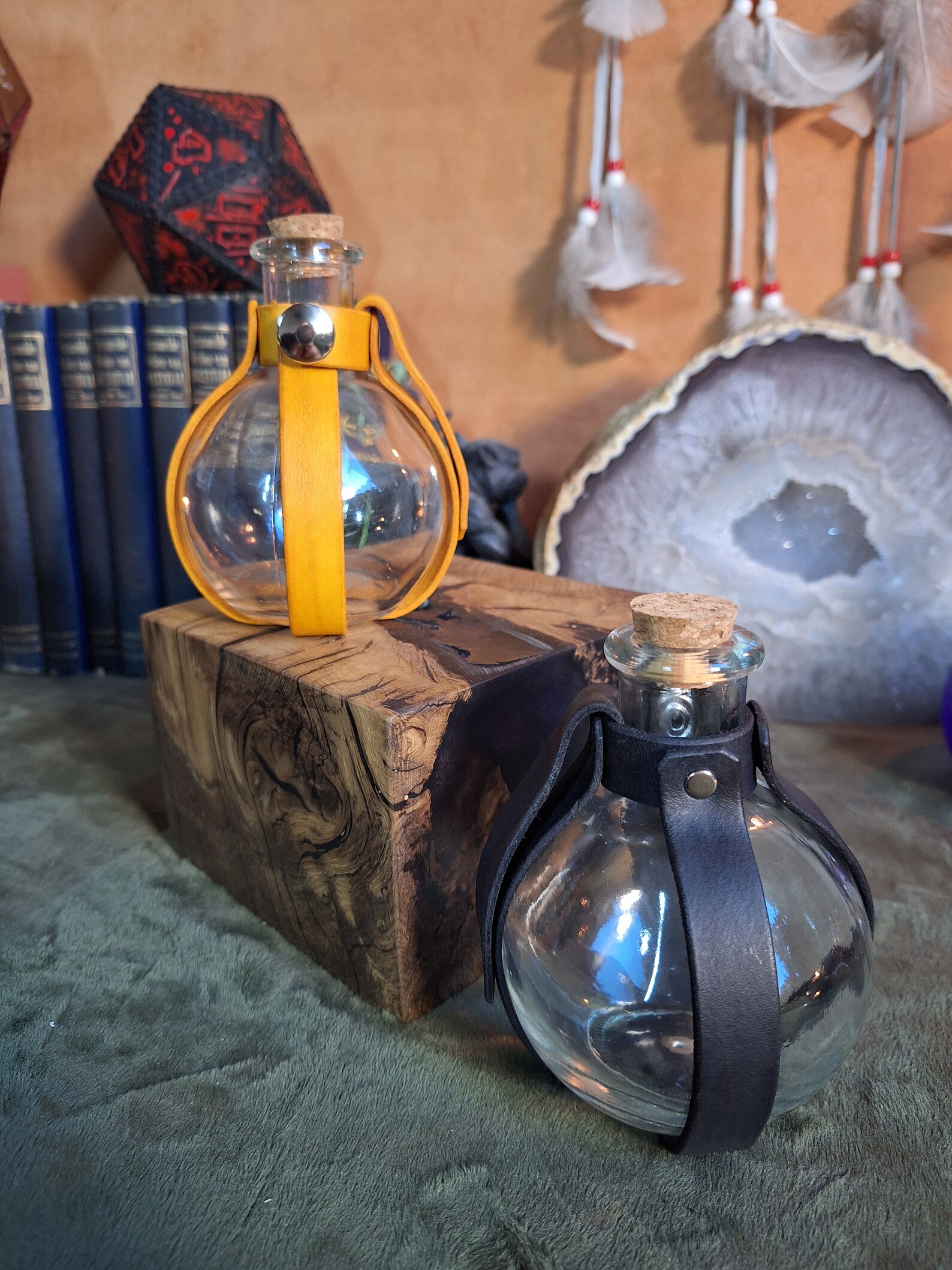 Potion Holder Leather Holder With Bottle For On The Belt Etsy Potion Holder Leather Holder With Bottle For On The Belt Etsy