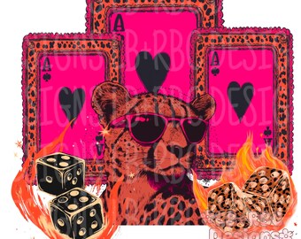 Tigre leopardo rosa boujee arquivo png