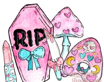 Aquarela rosa Halloween png