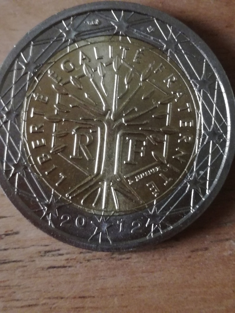 PIÈCE de 2 euro France arbre
