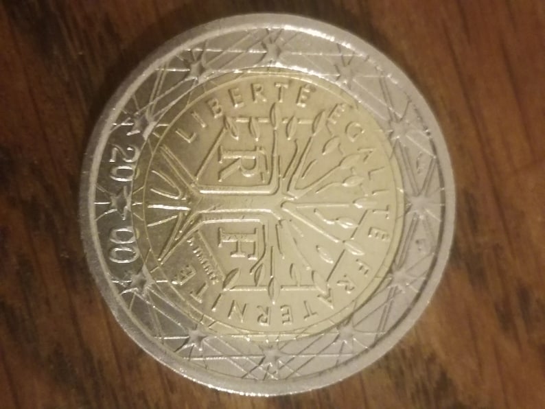 Pièce de 2 euro France 2000 arbre de vie rare fautée sur les Etsy France Pièce de 2 euro France 2000 arbre de vie rare fautée sur les Etsy France