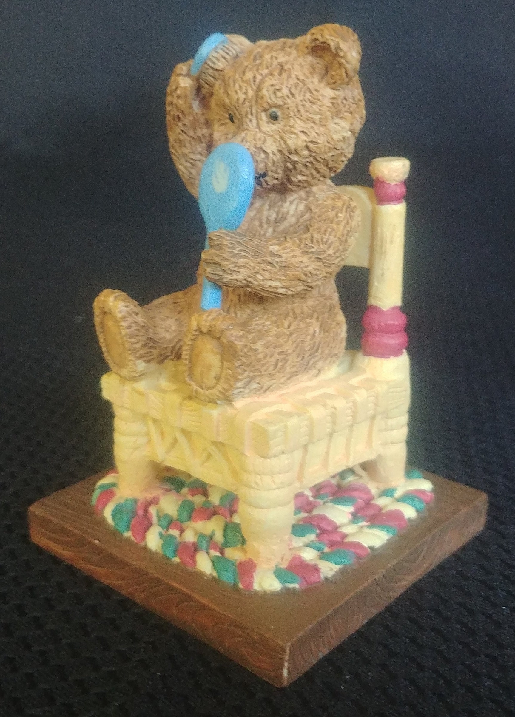 Cherished Teddies Avon Days of the Week Monday's Bear is Fair of Face P ...