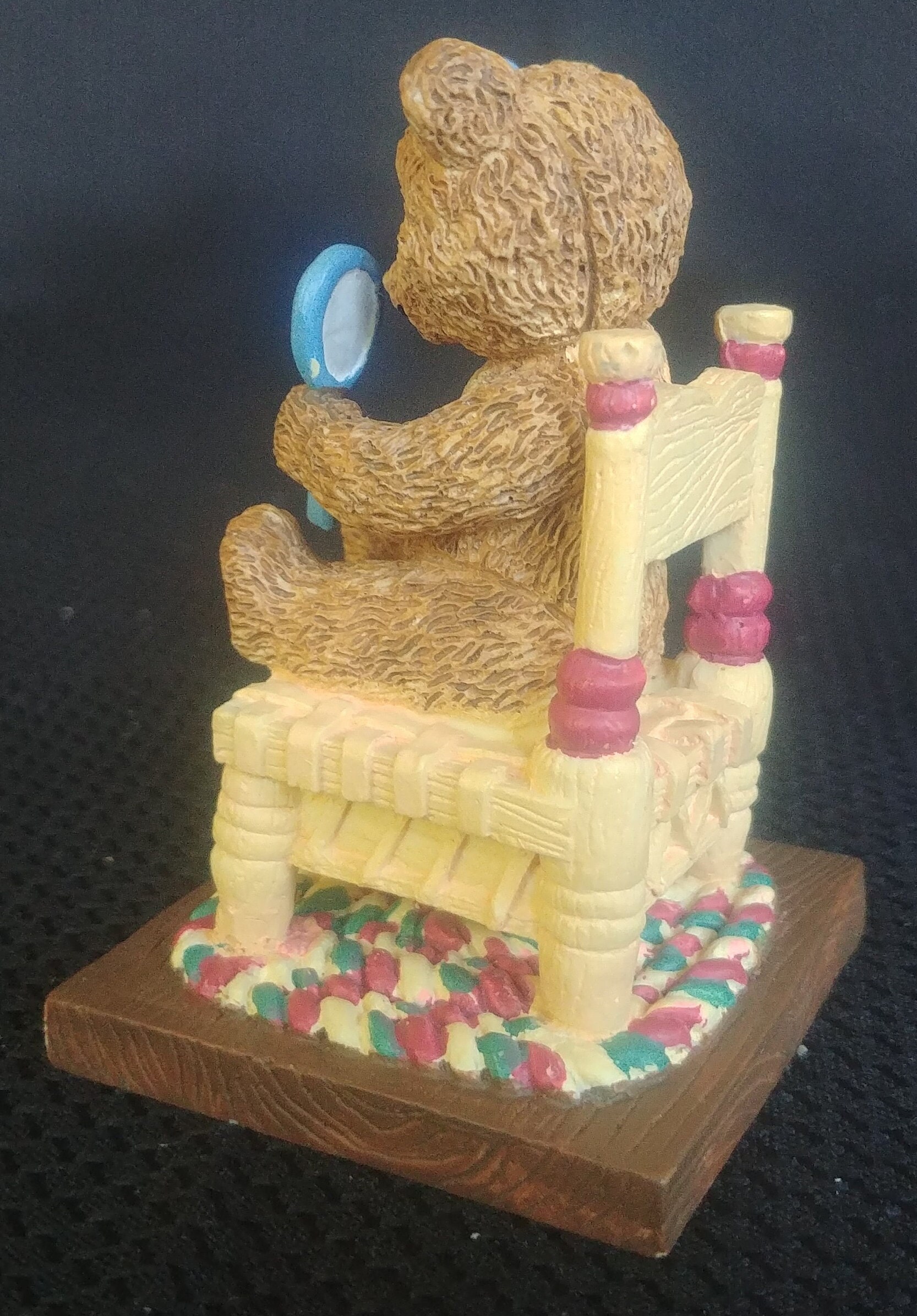 Cherished Teddies Avon Days of the Week Monday's Bear is Fair of Face P ...