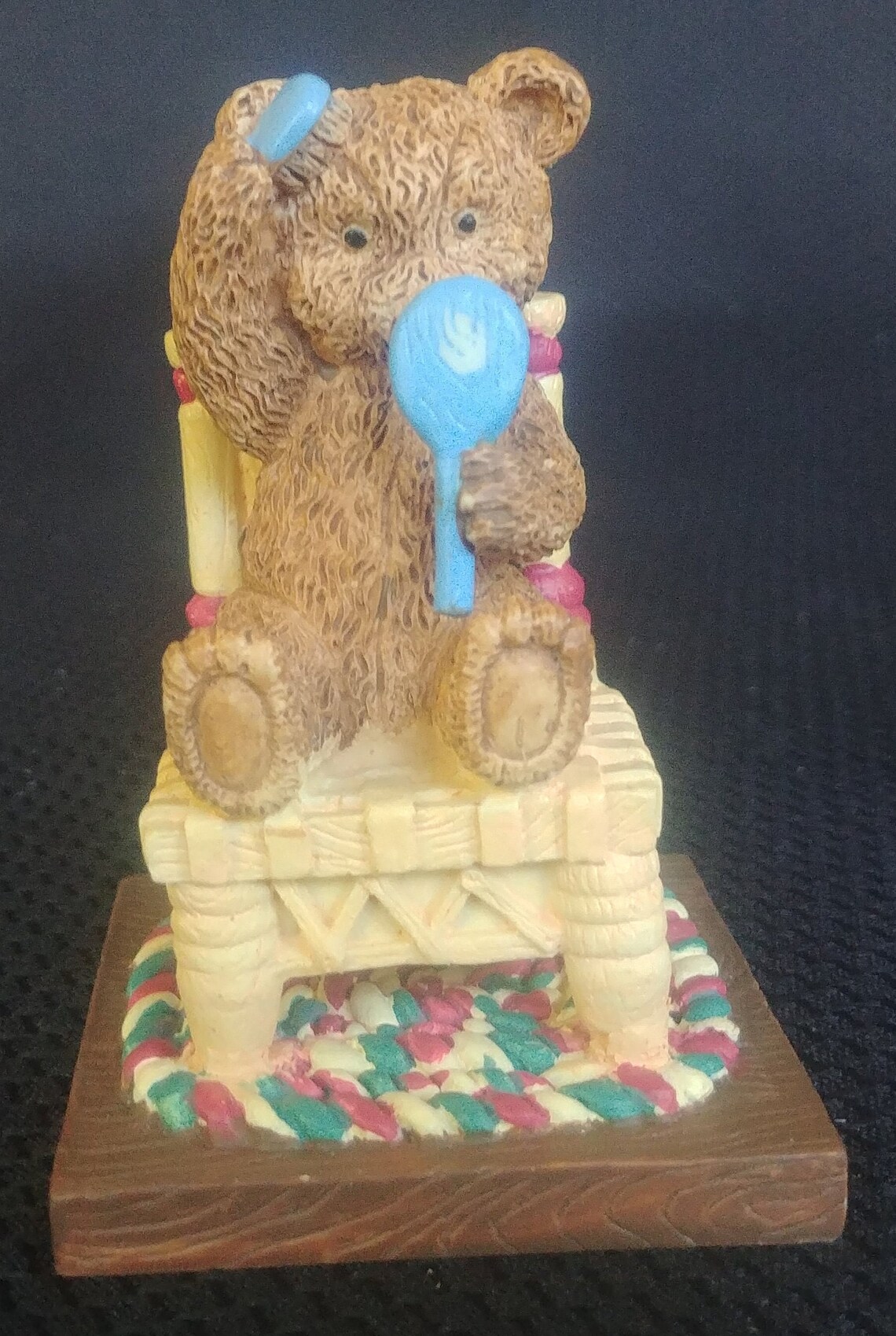 Cherished Teddies Avon Days of the Week Monday's Bear is Fair of Face P ...