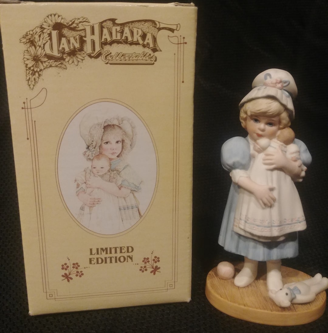 Jan Hagara amy Limited Edition 1987 Porcelain Original Box Figurine Etsy