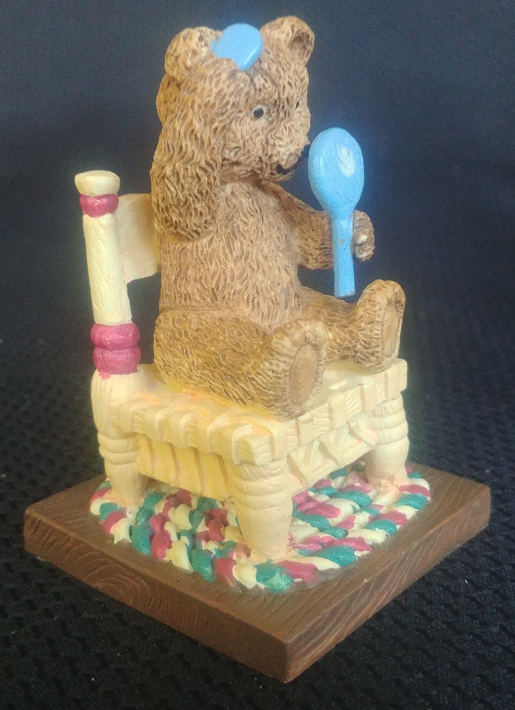 Cherished Teddies Avon Days of the Week Monday's Bear is Fair of Face P ...