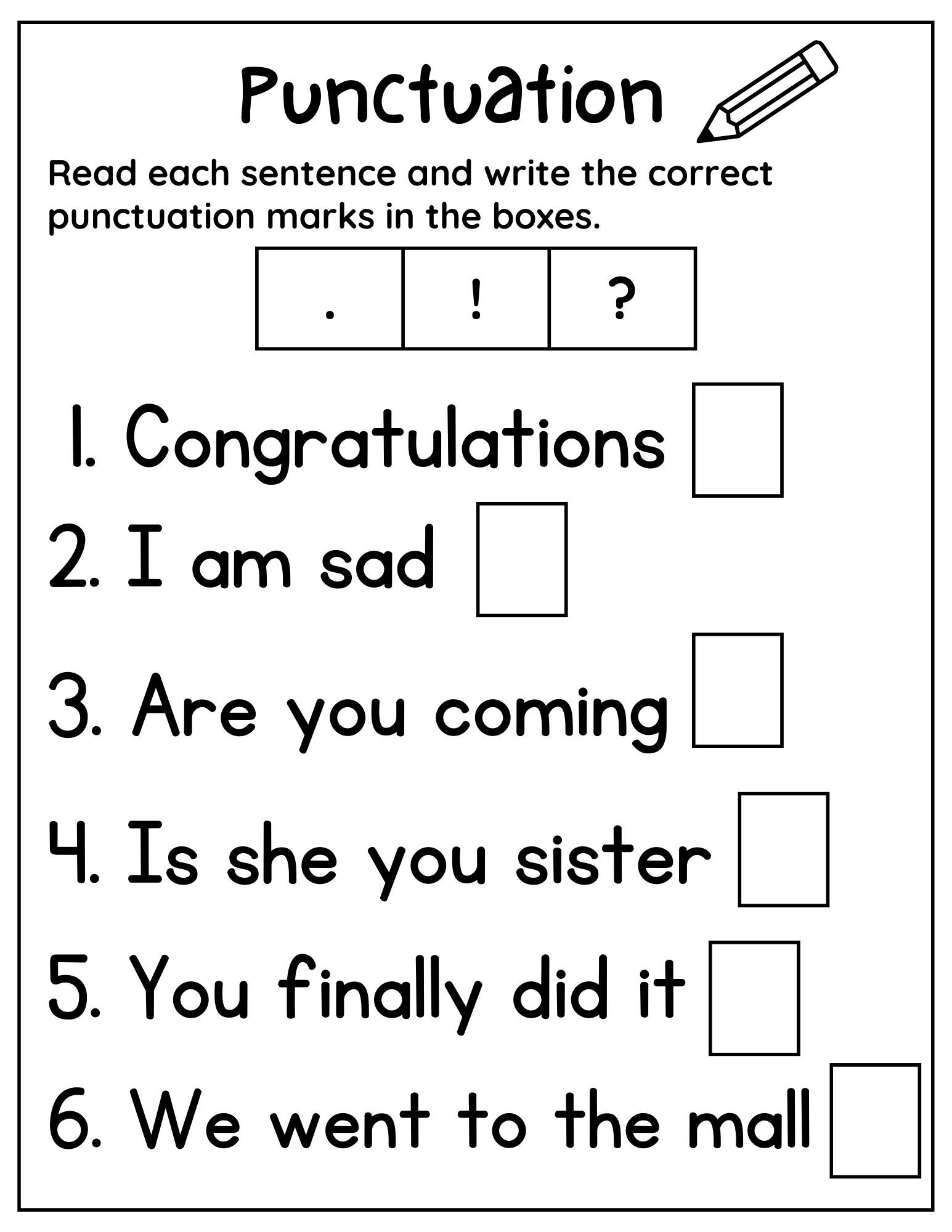 English Grammar Worksheets