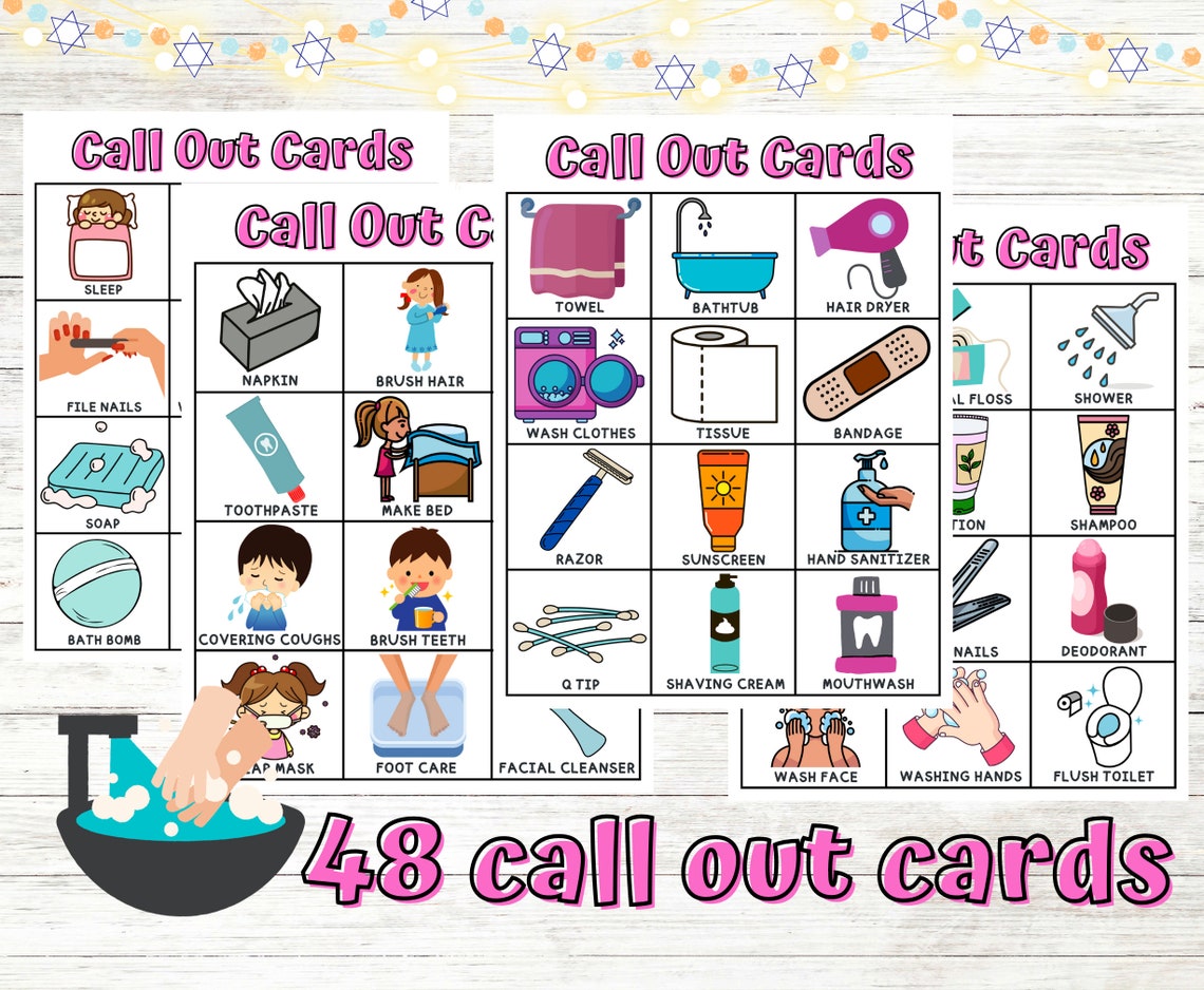 Personal Hygiene Bingo Cards Instant Download, Good Hygiene Bingo Cards ...