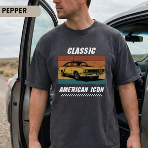 Retro Muscle Car American Icon T-Shirt, Vintage Automotive Tee