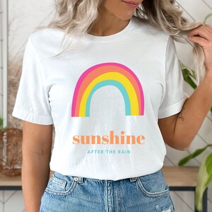 Positivity Shirt, Summer Shirt, Rainbow Shirt, Sunshine Shirt