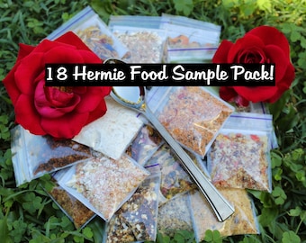 18 SAMPLE PACKS of Hermit Crab Food