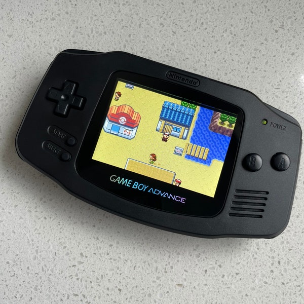 Nintendo Gameboy Advance Game Boy Backlit Modified IPS Q5 V2 Led Lcd TRIPLE BLACK