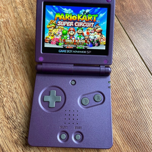 Nintendo Gameboy Advance SP GBA Ips Backlit LCD Screen Console Ags 101 Midnight Purple