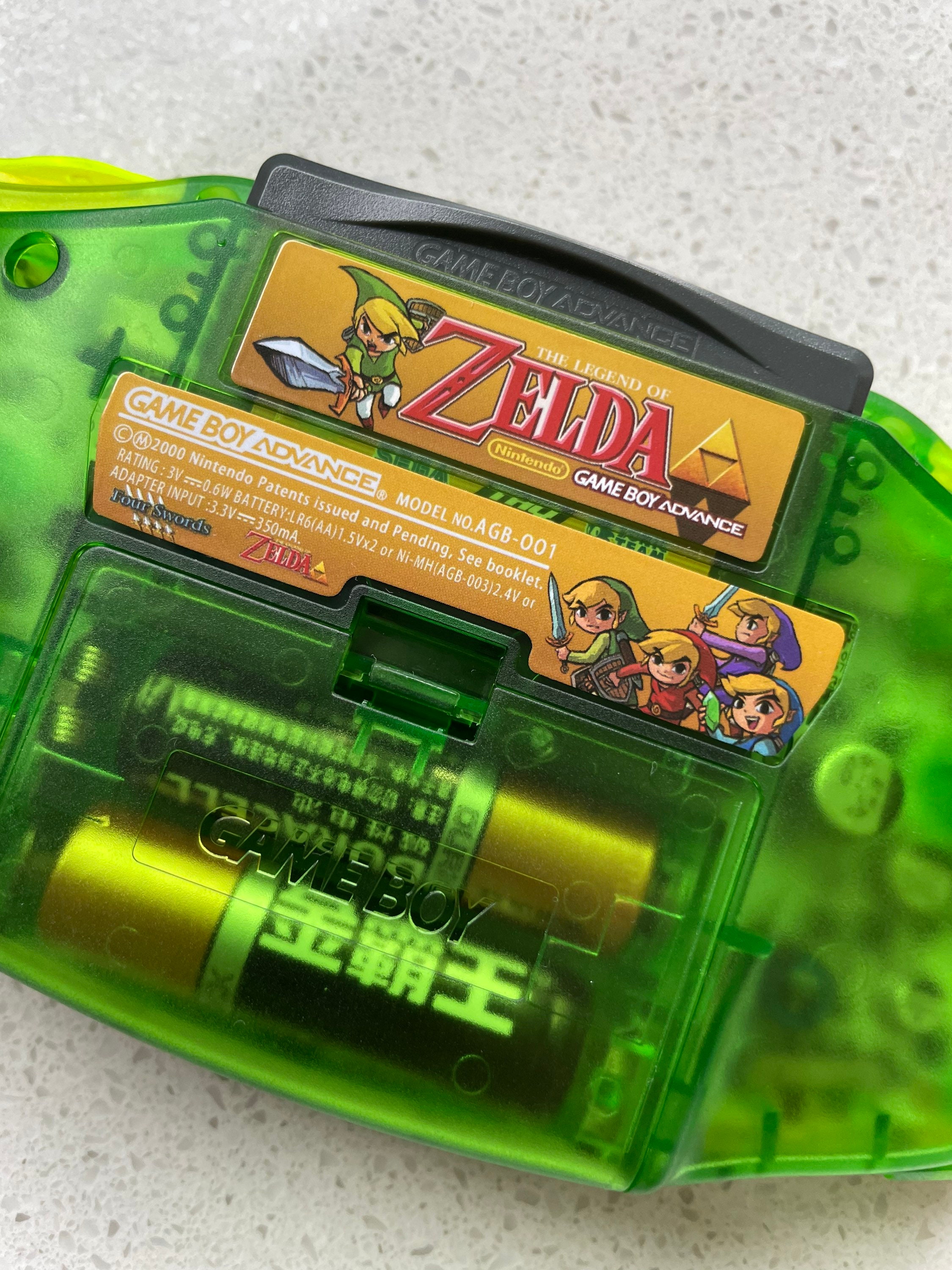 Nintendo Gameboy Advance GBA Game Boy AGB Backlit IPS Clear Green