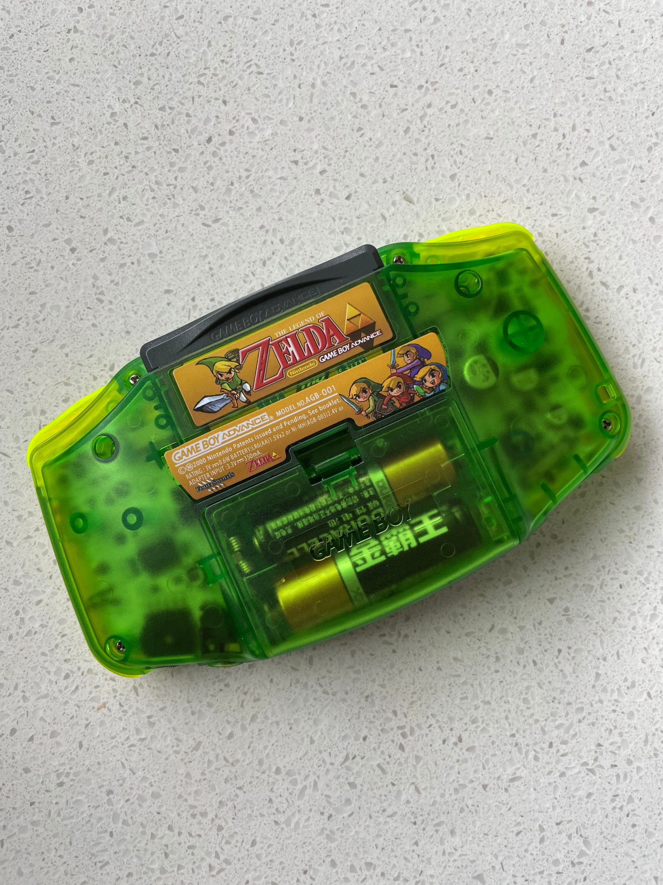 Nintendo Gameboy Advance GBA Game Boy AGB Backlit IPS Clear