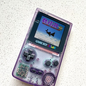 Nintendo Gameboy Color Game Boy Colour Backlit Modified IPS Q5 V2 Led Lcd Atomic Purple