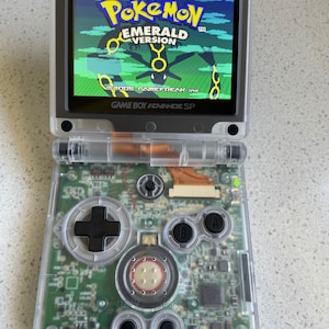 Nintendo Gameboy Advance SP GBA IPS v2 Backlit Lcd Screen Console Ags 101 Clear