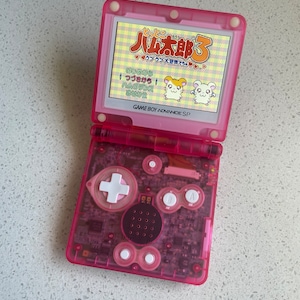 Nintendo Gameboy Advance SP GBA IPS v2 Backlit Lcd Screen Console Ags 101 Clear Pink