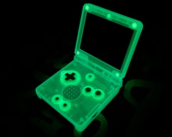 Nintendo Gameboy Medaillon GBA Konsole mit Hintergrundbeleuchtung, Ags 101 Glow Blue