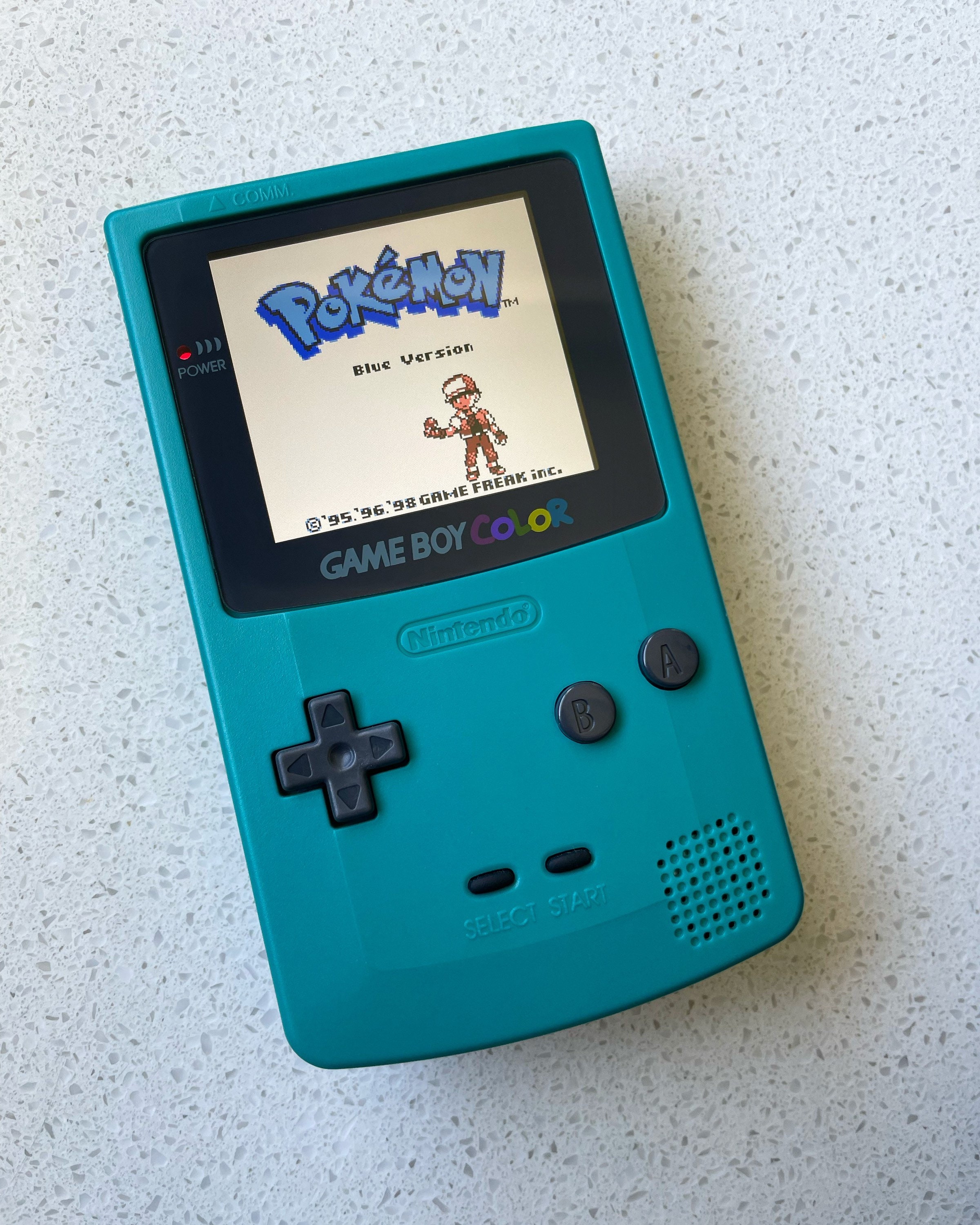 Nintendo Gameboy Color Colour Game Boy BACKLIT IPS Q5 Laminated GBC Teal 