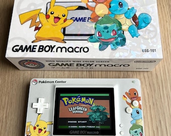 Nintendo Gameboy Macro DS Lite Console Custom Pokemon Edition With Box