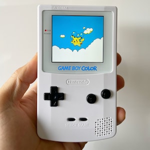 Nintendo Gameboy Color Colour Game Boy Backlit IPS Q5 Laminated GBC WHITE