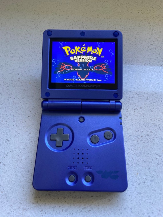 BLACK GBA Game Boy Advance Game Console with V2 iPS Backlight LCD MOD System
