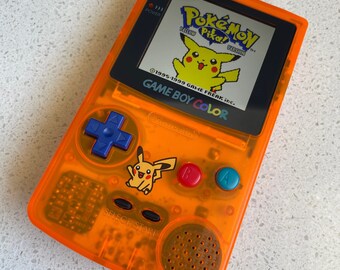 Nintendo Gameboy Color Game Boy Colour Backlit Modified IPS Q5 V2 Led Lcd Pokémon Pikachu
