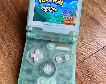 Nintendo Gameboy Medaillon GBA Konsole mit Hintergrundbeleuchtung 101g Glow Turquoise