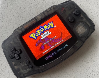 Nintendo Gameboy Advance Game Boy Backlit Modified IPS Q5 V2 Led Lcd TRIPLE BLACK