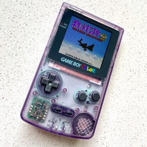 Nintendo Gameboy Color Game Boy Colour Backlit Modified IPS Q5 V2 GBC Lcd Atomic Purple