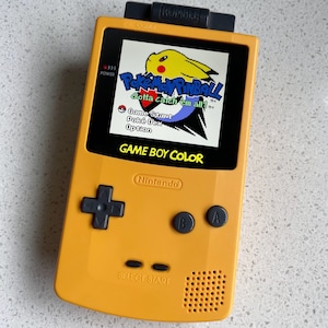 Nintendo Gameboy Color Colour Game Boy Backlit IPS Q5 Laminated GBC Dandelion Yellow