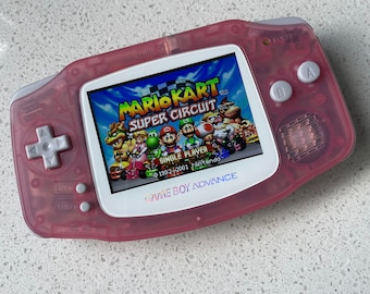 Nintendo Gameboy Advance Game Boy Backlit Modified IPS V2 Led Lcd Clear Pink