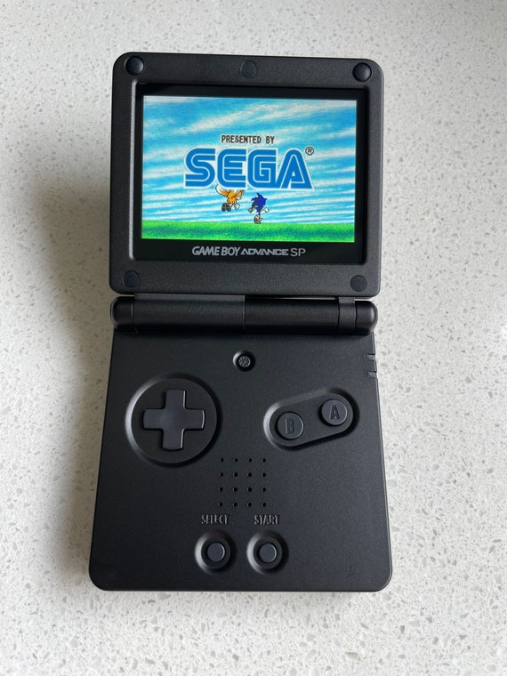 BLACK GBA Game Boy Advance Game Console with V2 iPS Backlight LCD MOD System