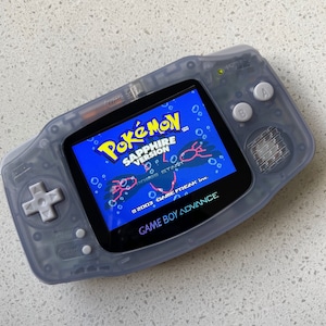 Nintendo Gameboy Advance Game Boy Backlit gemodificeerde IPS V2 led lcd gletsjerblauw