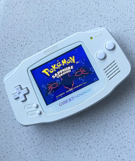 Nintendo Gameboy Advance GBA Game Boy AGB Backlit IPS Triple White