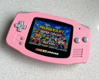 Nintendo Gameboy Advance Game Boy Backlit Modified IPS V2 Led Lcd Pink