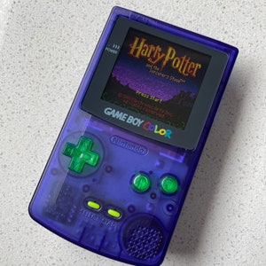 Nintendo Gameboy Color Game Boy Colour Backlit Modified IPS Q5 V2 Midnight Purple