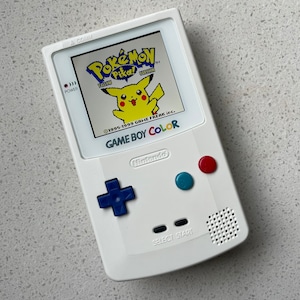 Nintendo Gameboy Color Game Boy Colour Backlit Modified IPS Q5 V2 Led Lcd Solid white
