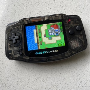Nintendo Gameboy Advance Game Boy Backlit gemodificeerde IPS Q5 V2 led lcd kristal spiegel helder zwart