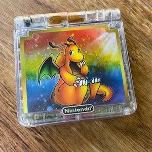 Nintendo Gameboy Advance SP GBA iPS V5 Backlit Lcd Console AGS 101 Dragonite