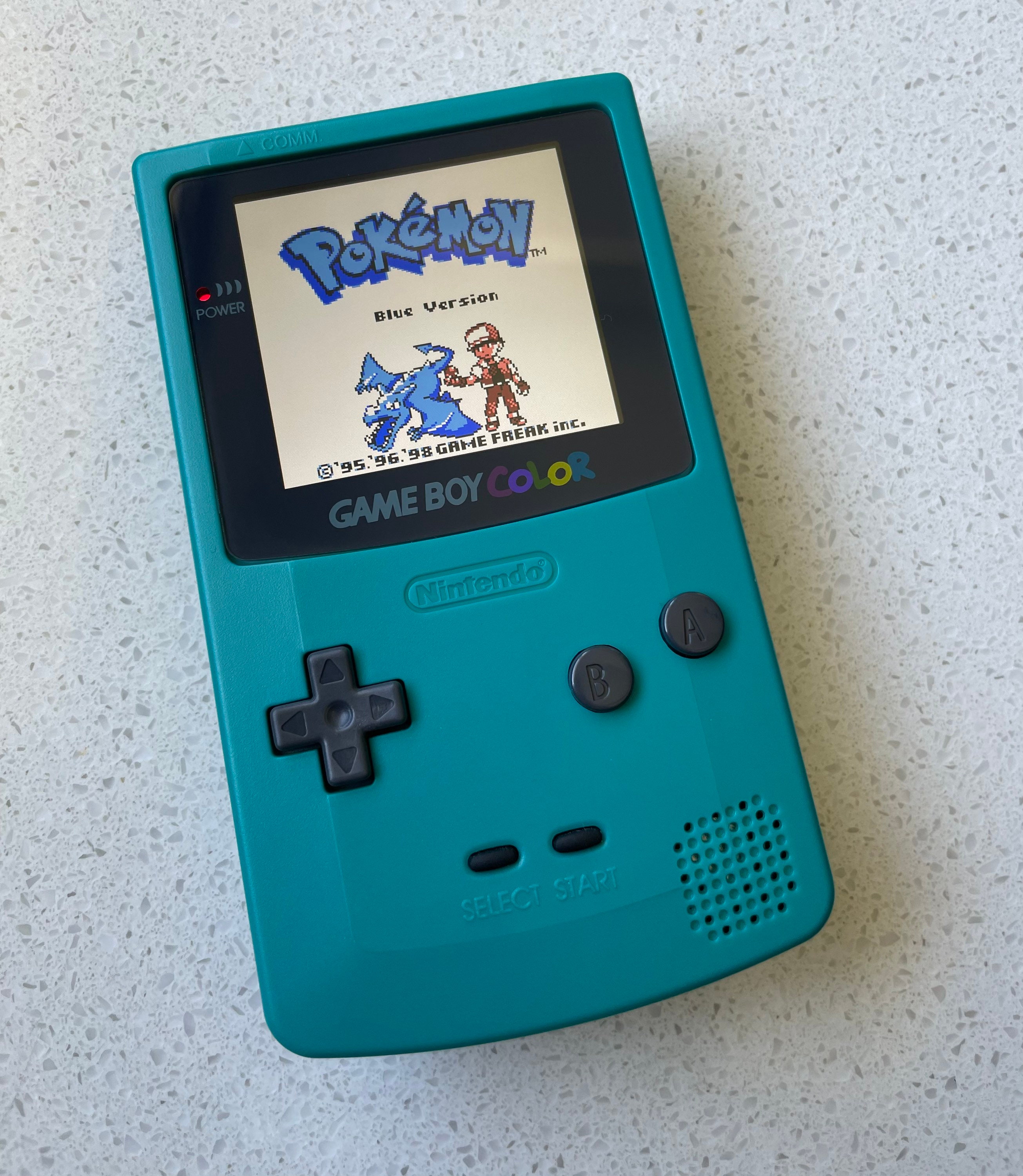 Buy Nintendo Gameboy Color Colour Game Boy BACKLIT IPS Q5 Laminated GBC  Teal Online in India 