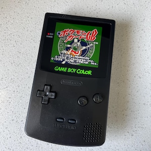 Nintendo Gameboy Color Colour Game Boy Backlit IPS Q5 Laminated GBC Triple Black