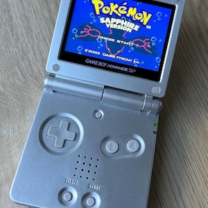 Nintendo Gameboy Advance SP GBA IPS Backlit lcd Console ags 101 Platinum Silver